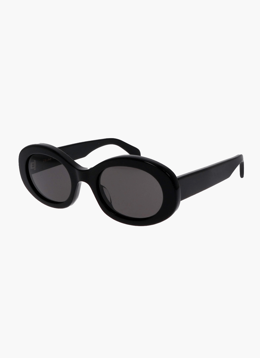 Damen Sonnenbrille rund mit breitem Kunststoffrahmen – Retro-Stil
