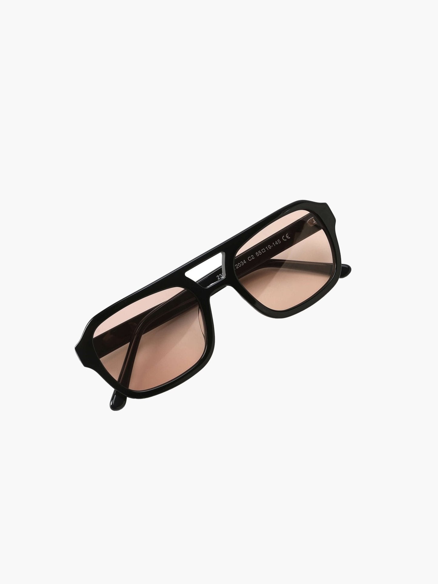 Damen Sonnenbrille eckig mit breitem Rahmen und UV-Schutz – Schildpattoptik
